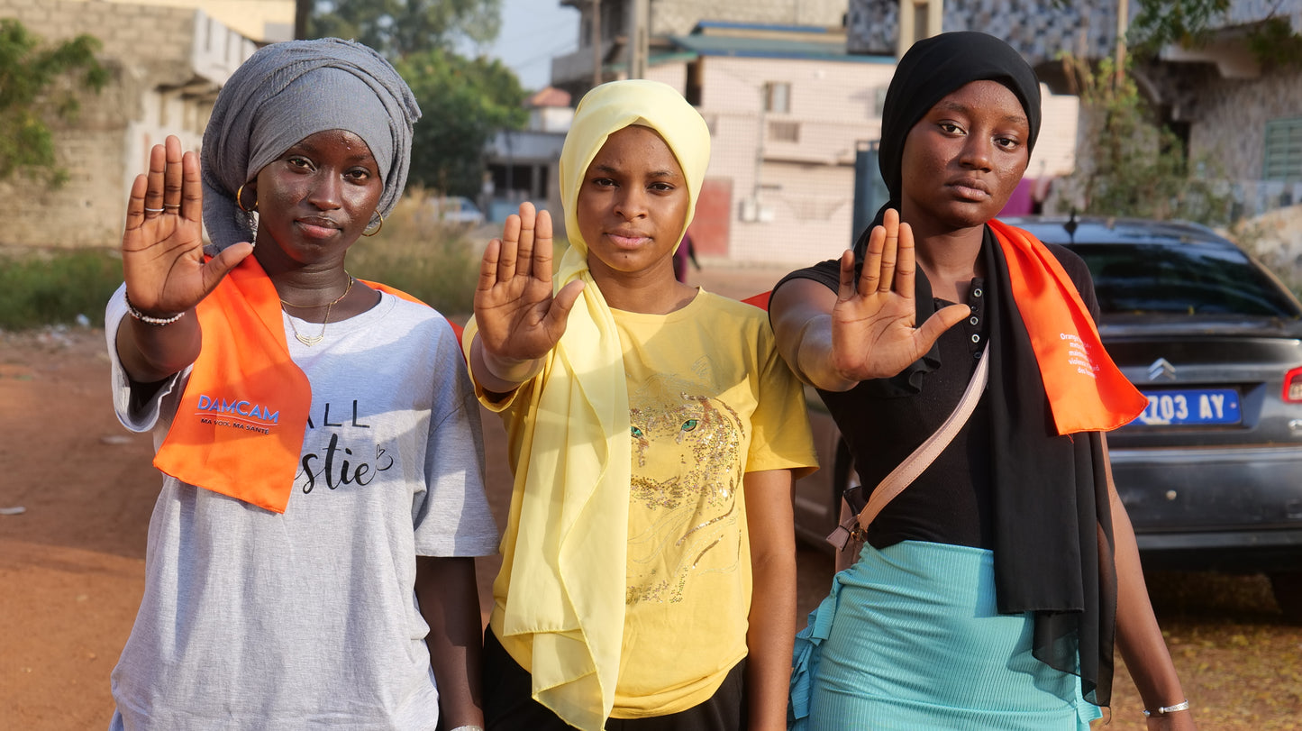 Portrait of Three Girls from Kedougou - DAMCAM Project